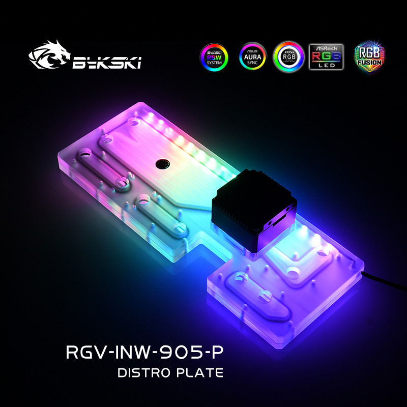Distro Plate Ddc Pump Combo - Bykski RGV-INW-905-P Acrylic Distro Plate /Board